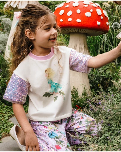 Fleur Harris - Silky's Shimmer Sweet Tee in Lilac