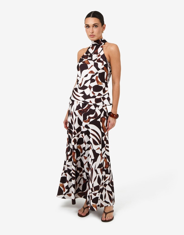 Forcast - Hazel Printed Halter Neck Top