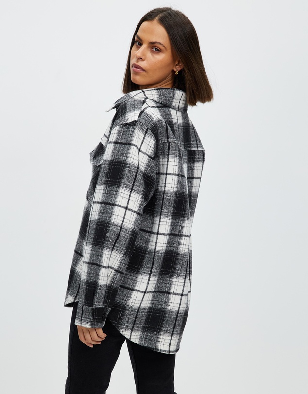 Atmos&Here - Abby Oversized Wool Blend Shacket
