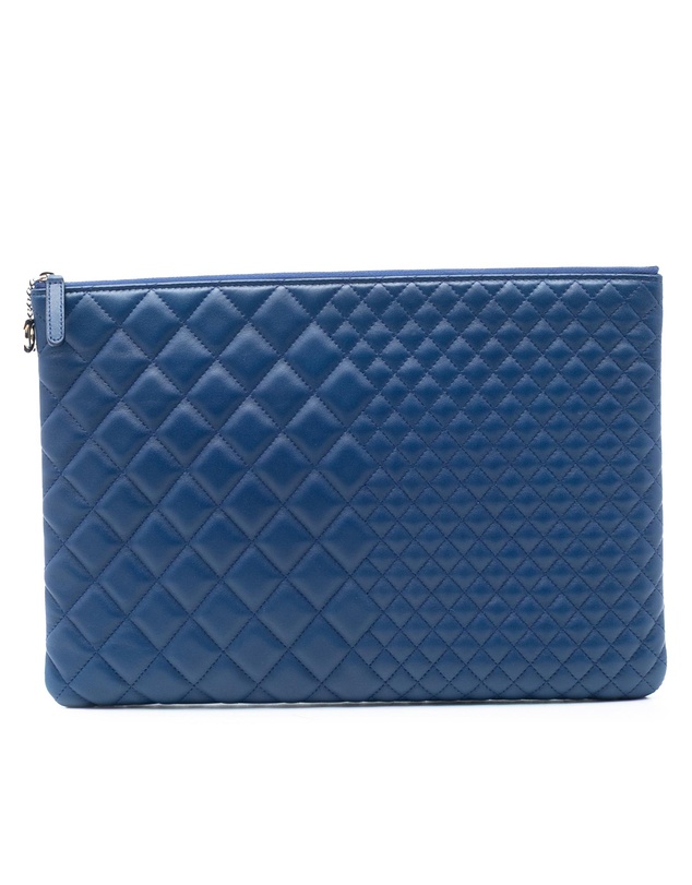Pre-Loved by Azura Reborn - Pre-Loved CC Bi Quilted Lambskin O Case Clutch