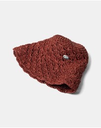 Damson Madder - Raffia Tulip Bucket Hat