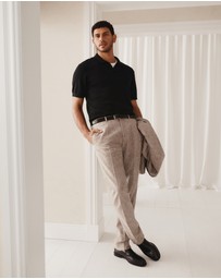 Country Road - Australian Merino Short Sleeve Trophy Knit Polo
