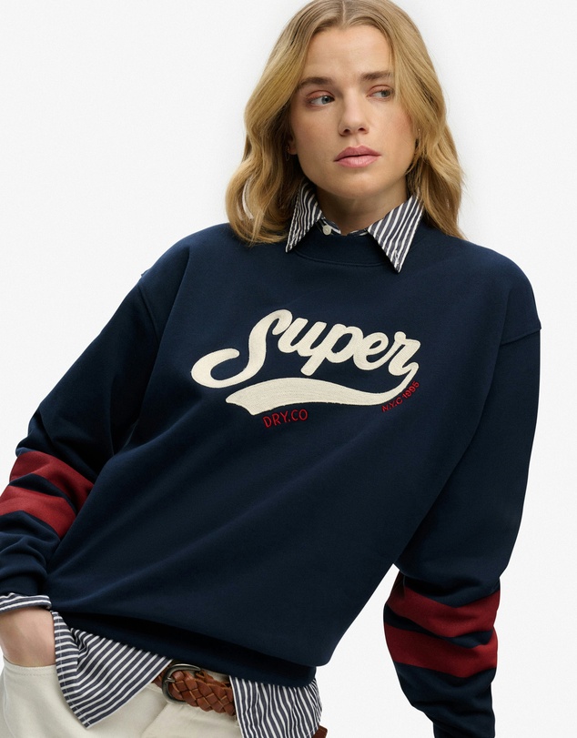 Superdry - Varsity Script Loose Crew