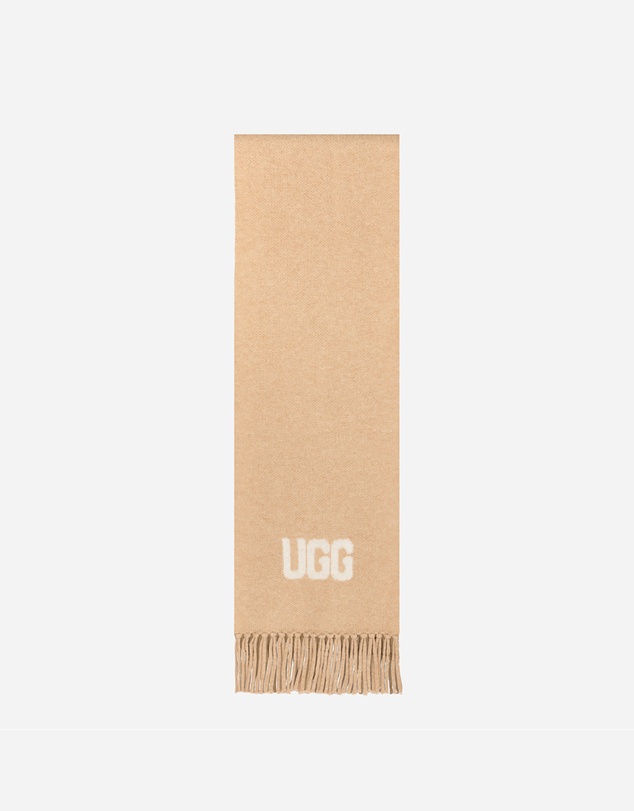 Ozwear Connection Uggs - Ugg Logo Cashmere Aus Wool Woven Scarf