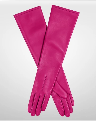 DENTS - Mia Single Point Long Leather Gloves