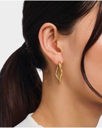 THOMAS SABO - THOMAS SABO Big Wavy Hoop Earrings in Gold