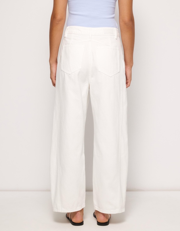 AERE - Mid Rise Barrel Leg Jeans