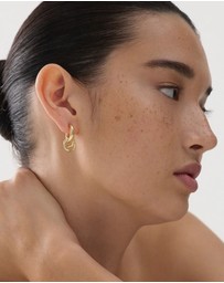 Najo - Whisper Yellow Gold Hoop Earring
