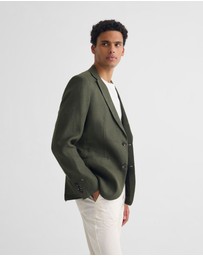 Oxford - 3 Button Linen Milton Blazer