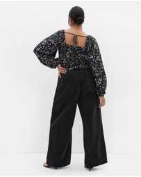 City Chic - Abbie Floral Print Top