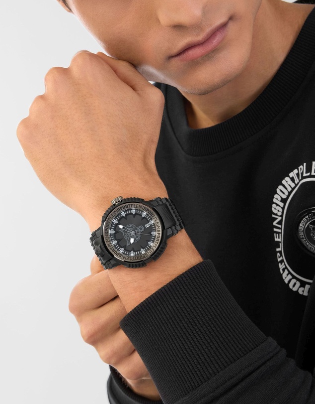 Plein Sport - PLEIN TIGER POWER 45mm Black dial with Black strap