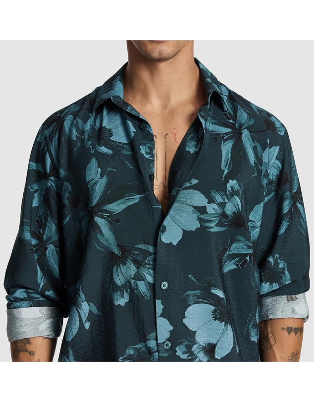 yd. - Massimo Floral Print Shirt