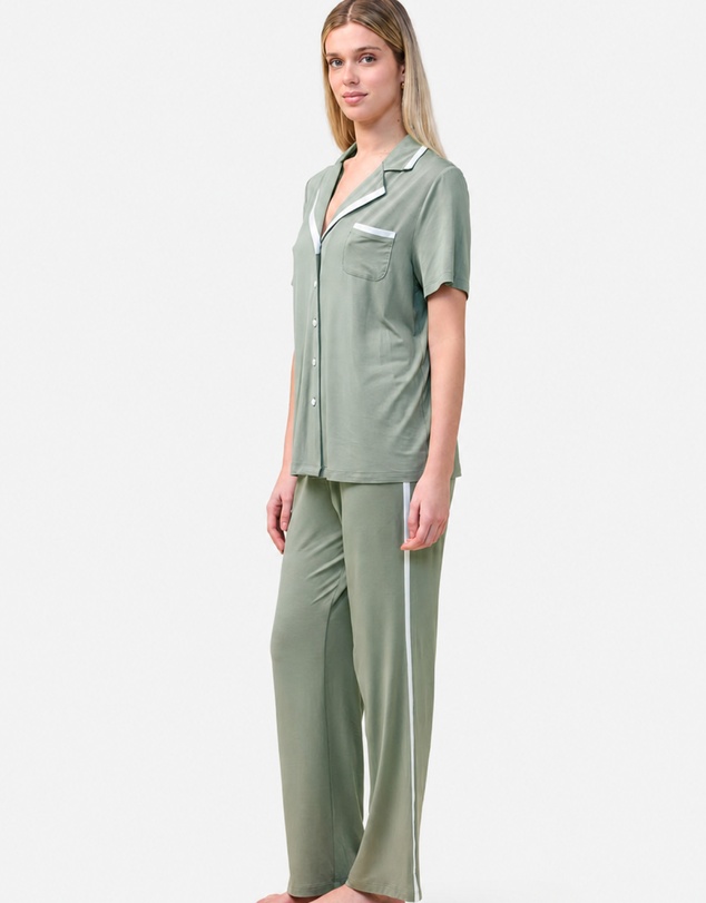 Gingerlilly - Vanessa Bamboo Long Pant PJ Set