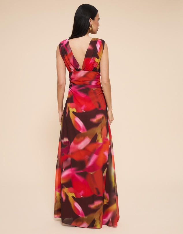 CHANCERY - Jo V-Neck Gathered Maxi Dress