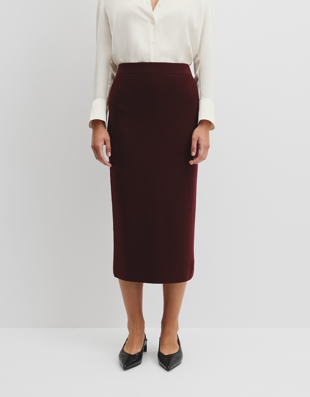 Country Road - Compact Wool Knit Skirt