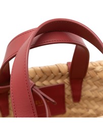 Pre-Loved by Azura Reborn - Pre-Loved Small Raffia Cuir Triomphe Classic Panier Tote