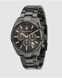 Maserati - Attrazione 43mm Black Stainless Steel Watch