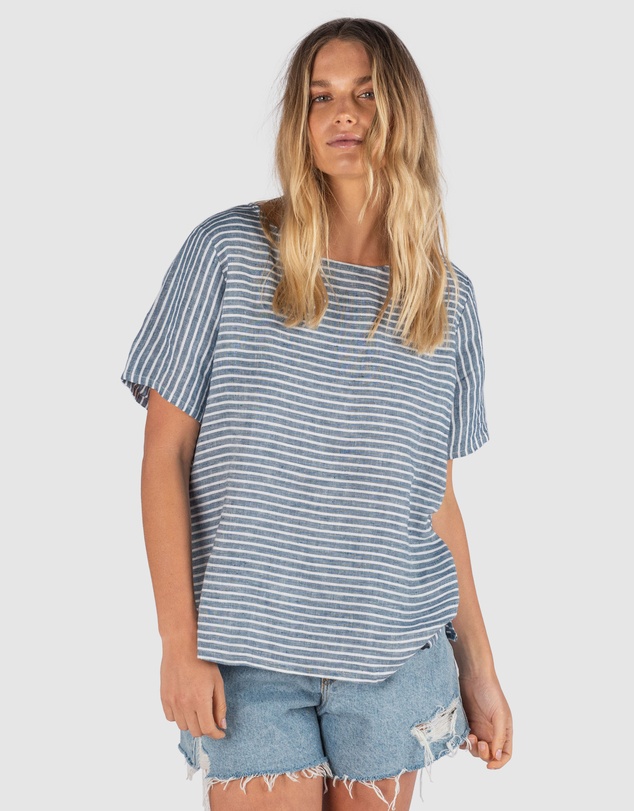 CAMIXA - Teena Linen T-shirt Top