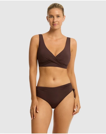 Sea Level Australia - Essentials Edit Cross Front Multifit Bra Top