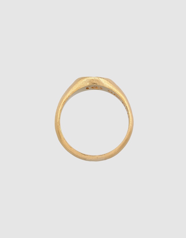 Haze & Glory - ICONIC EXCLUSIVE - Sacred Sun Signet Ring in Gold-Plated 925 Silver