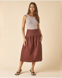 CAMIXA - Mare Cotton Midi Skirt