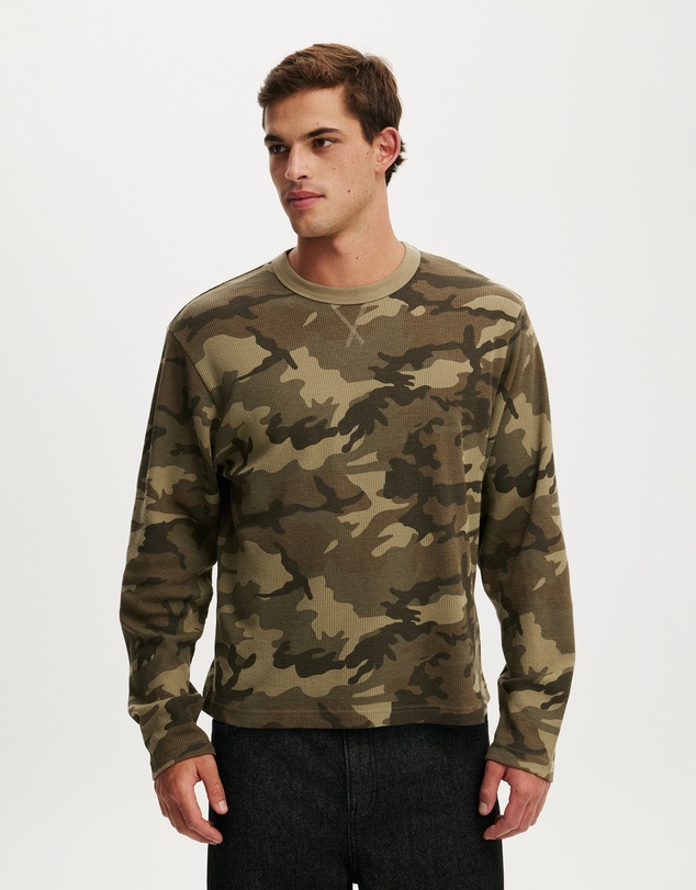 Cotton On - Cropped Fit Textured Long Sleeve