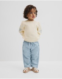 Country Road - Australian Cotton Embroidered Sleeve Sweat
