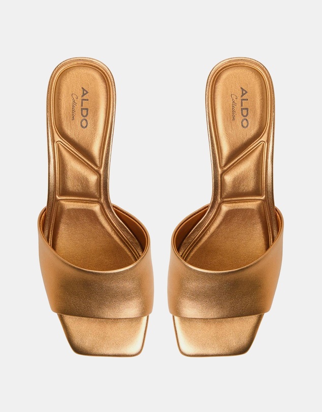 ALDO - Goldenshine Twisted Kitten Mules