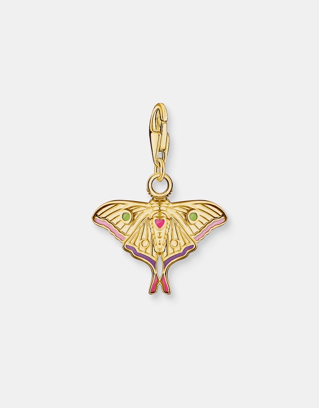 THOMAS SABO - THOMAS SABO Moth Colourful Gold Charm