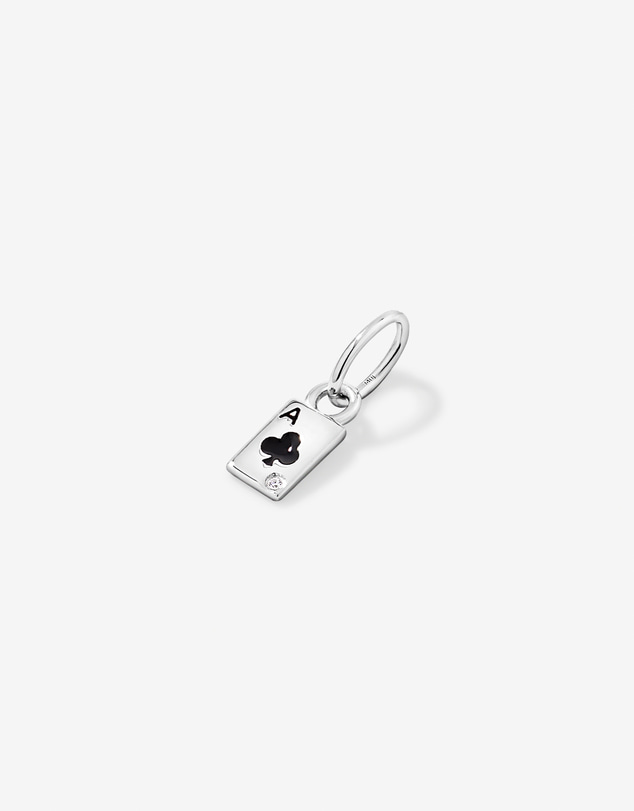 Michael Hill - Ace of Spades Micro Pendant with Cubic Zirconia in Sterling Silver