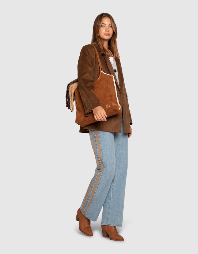Belle & Bloom - Rebel Mid Rise Side Stripe Denim Jeans