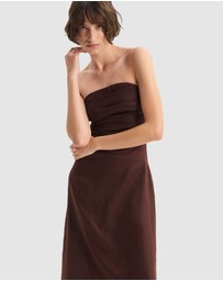 Morrison - Rio Linen Strapless Dress