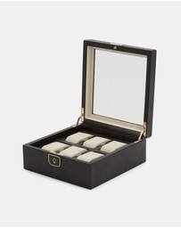Wolf - Wolf Palermo 6 Pc Watch Box Black Anthracite