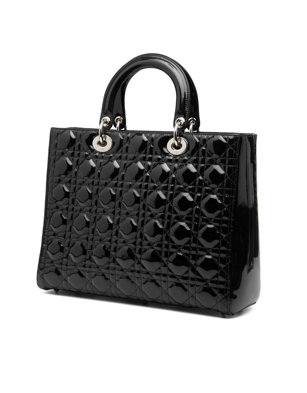 Pre-Loved by Azura Reborn - Pre-Loved Large Patent Cannage Lady Dior