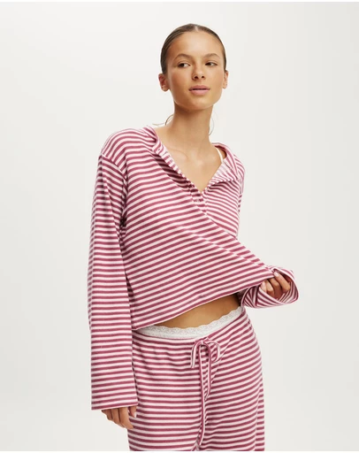 Cotton On Body - Super Soft Waffle Henley Top