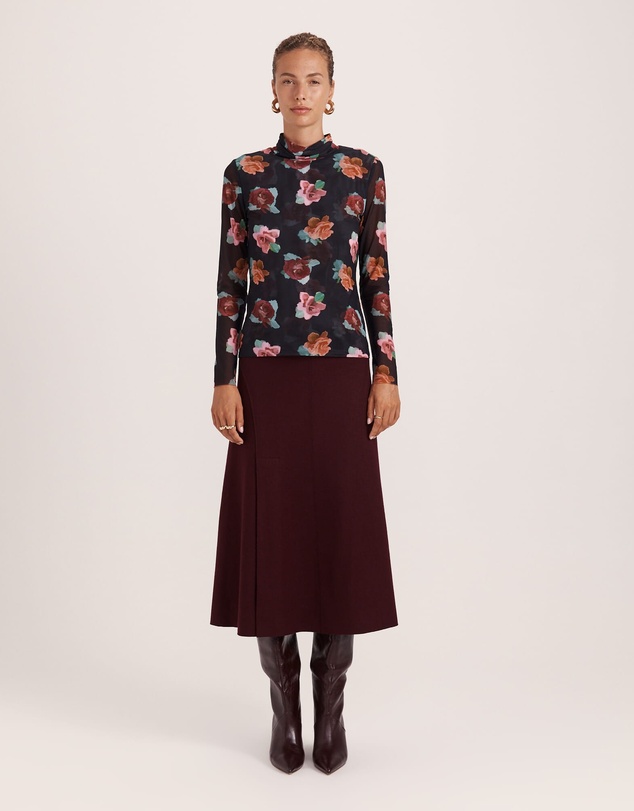 SABA - Bettina Long Sleeve Mesh Top