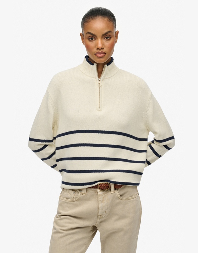 Superdry - Cotton Half Zip Knit