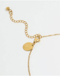 Lovisa - Waterproof Gold Plated Stainless Steel Cubic Zirconia Droplet Anklet
