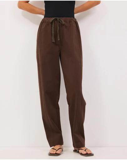 Calli - Matt Soft Twill Pants