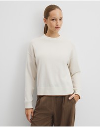 Country Road - Tipped Crew Neck Knit