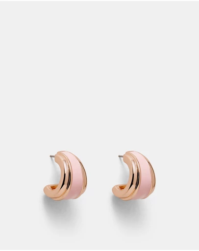 MIMCO - Mini Enamel Hoop Earrings