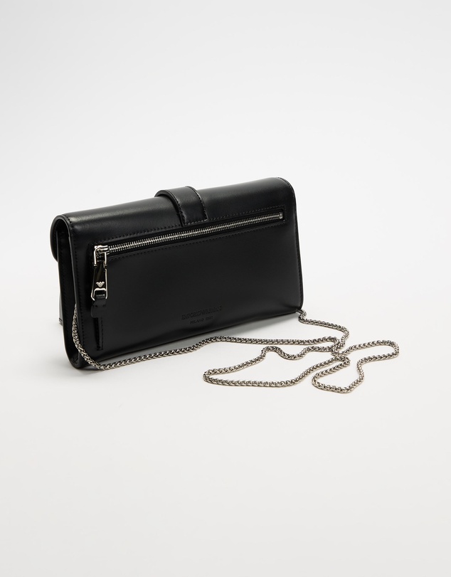 Emporio Armani - Wallet On Chain Plain Leather