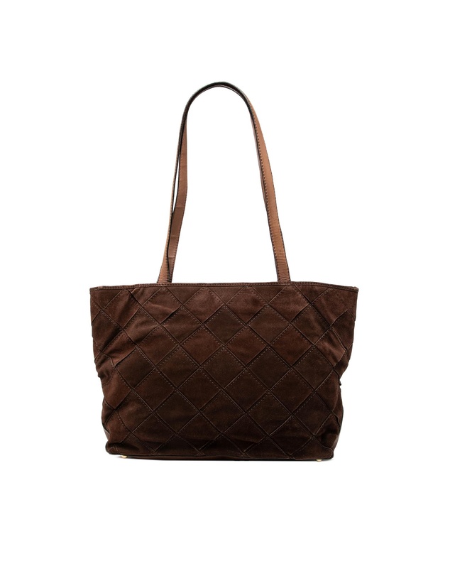 Pre-Loved by Azura Reborn - Pre-Loved Suede Intrecciato Tote