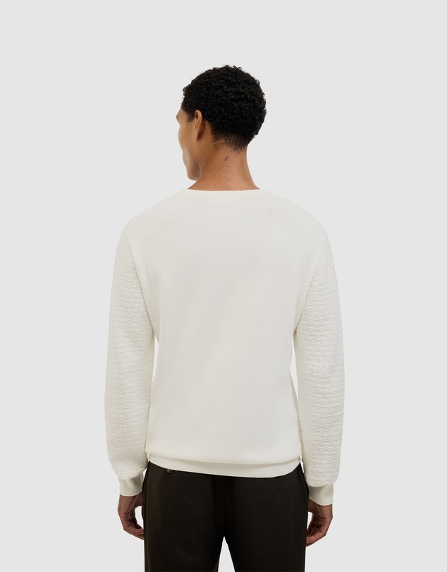 Politix - Elvin Geo Textured Crew Knit