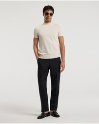 Calibre - Slim Tech Knit T-shirt Parchment