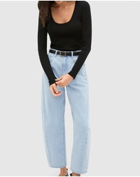 Seed Heritage - Australian Merino Scoop Neck Top