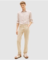 Tommy Hilfiger - Regular Fit Bengal Stripe Pure Linen Shirt