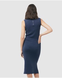 Ripe Maternity - Layered Knit Nursing Dress
