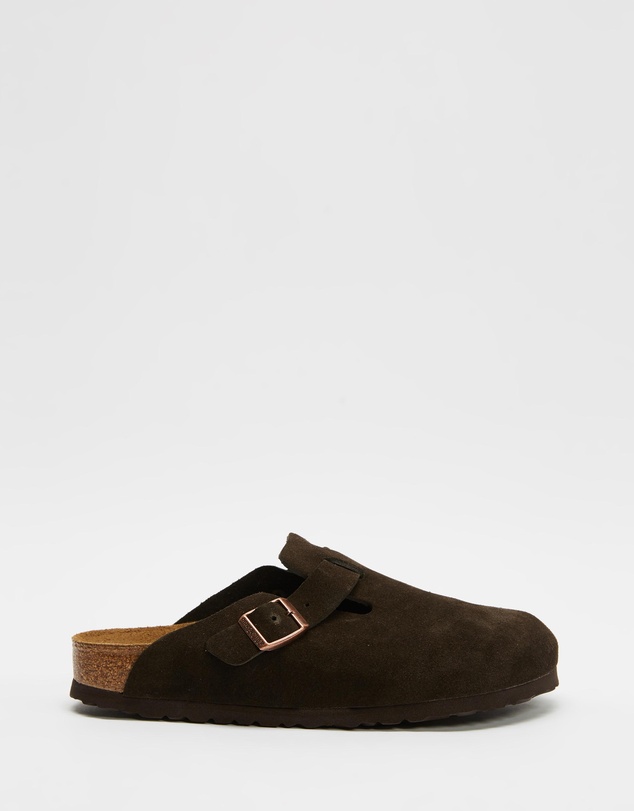 Birkenstock - Boston Soft Footbed Suede Narrow - Women's