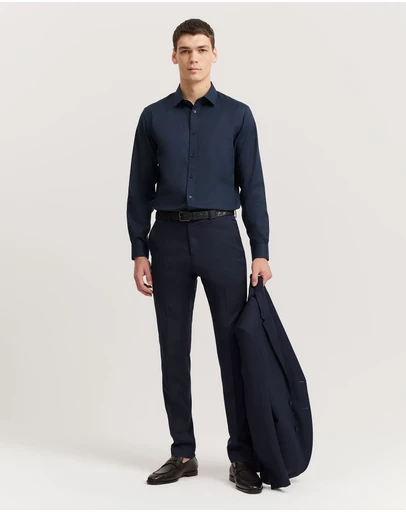 Country Road - Regular Fit Textured Travel Shirt